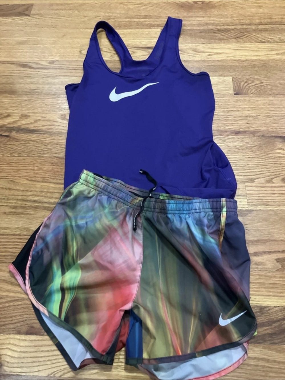 Nike Pro Women's Tempo Running Short And Purple Tank. Shorts XS. Tank S EUC